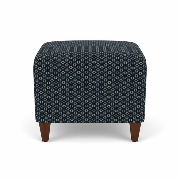 Siena Lounge Reception 1 Seat Bench, Walnut, RS Night Sky Upholstery, Lesro, Mfr#: SN1001